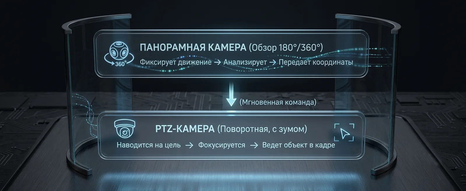 Система «двойного контроля»: как связка панорамных и PTZ-камер решает проблему слепых зон