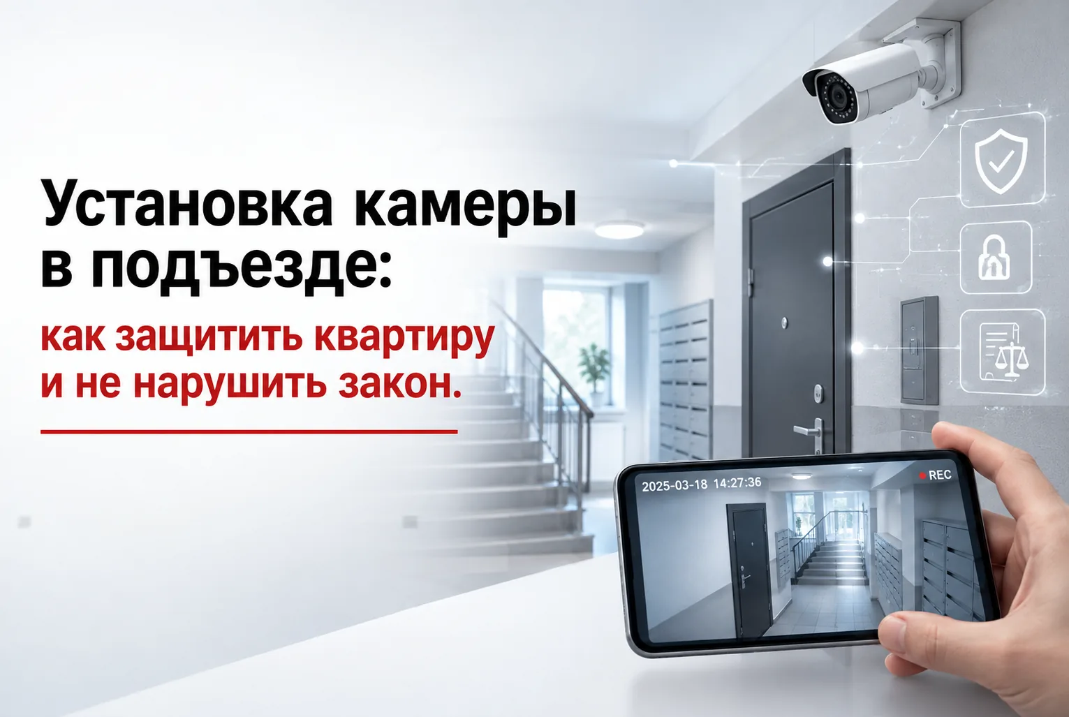 Установка камеры в подъезде: как защитить квартиру и не нарушить закон