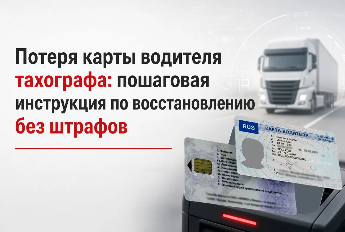 Потеря карты водителя тахографа: пошаговая инструкция по восстановлению без штрафов