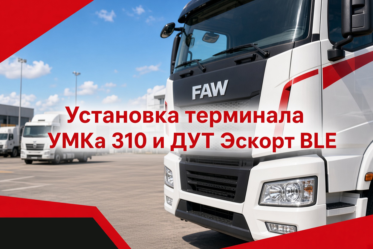 Оснащение грузового автомобиля FAW системой точного контроля топлива