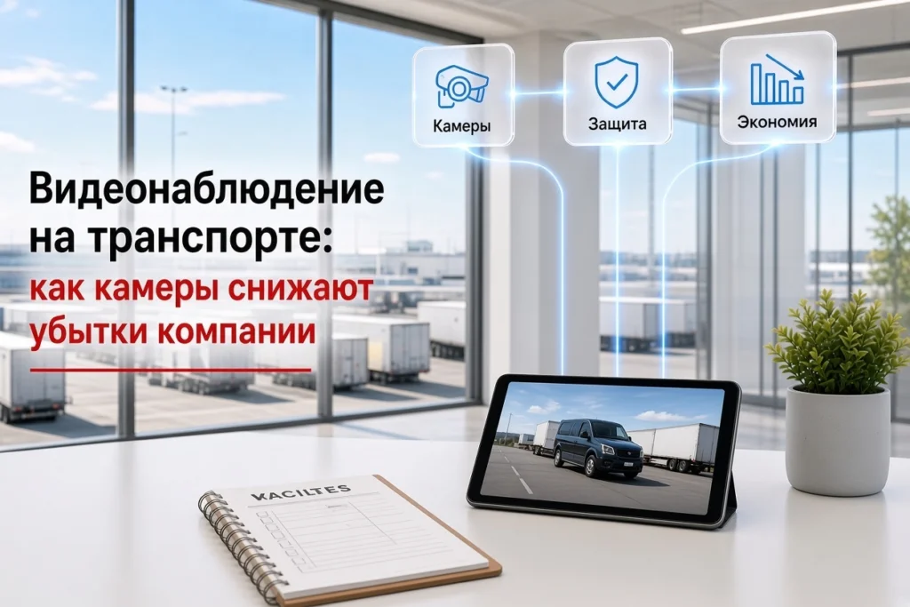 Видеонаблюдение на транспорте: зачем ставить камеры в кабину и кузов и как это снижает убытки